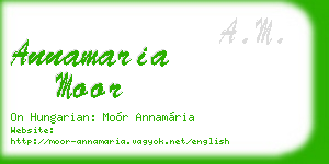 annamaria moor business card